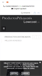 Mobile Screenshot of productospeluquerialowcost.com